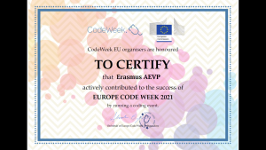 Read more about the article EU Code Week Certificate
